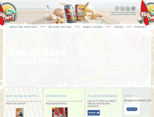 Tablet Screenshot of bigsurfbeer.com